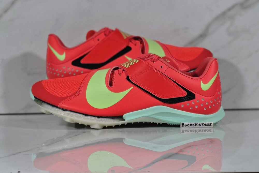 Nike Zoom Rival Jump Elite Crimson Track Shoes Spikes Mens Size 10 NEW RARE